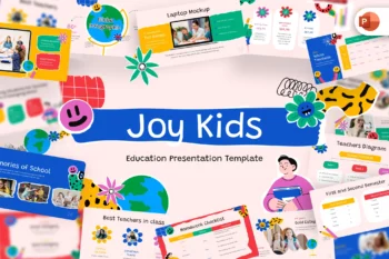 Joy Kids Creative Education PowerPoint Template