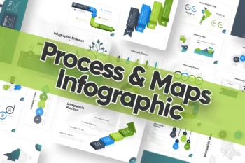 Infographic Process and Maps Powerpoint Template