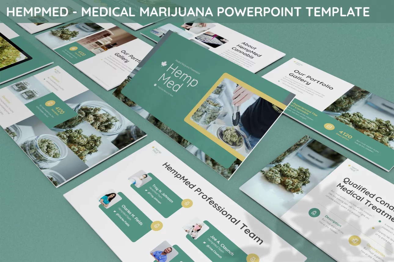Hempmed - Medical Marijuana Powerpoint Template