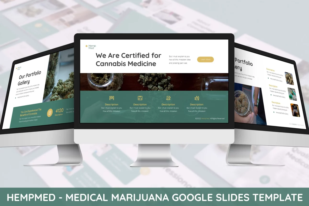 Hempmed - Medical Marijuana Google Slide Template
