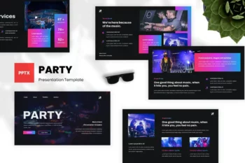PARTY - Music Event Powerpoint Template