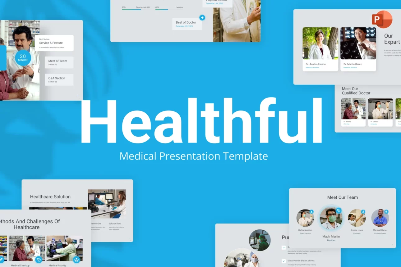 Healthful Blue Creative Medical PowerPoint