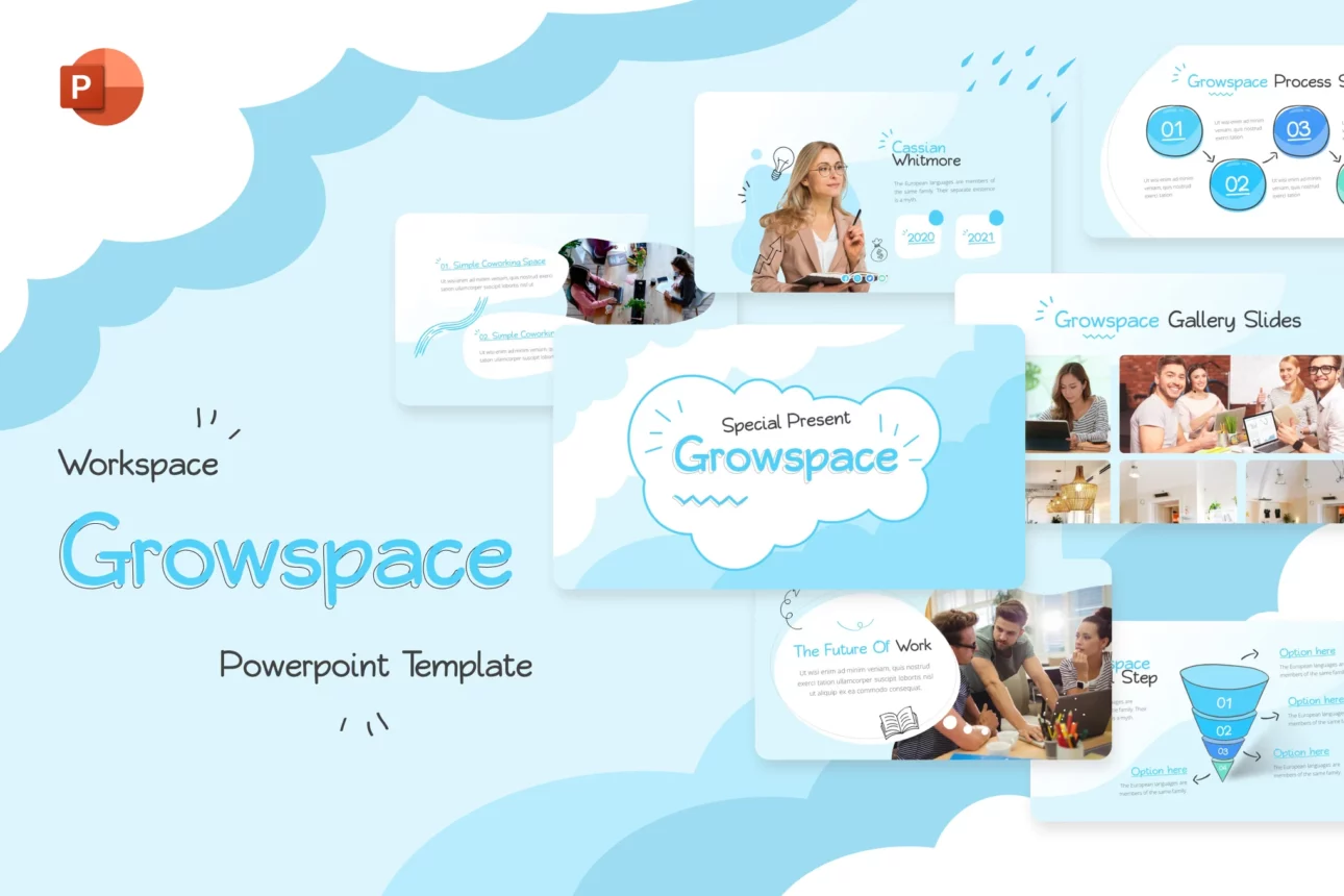 Growspace Workspace Creative PowerPoint Template