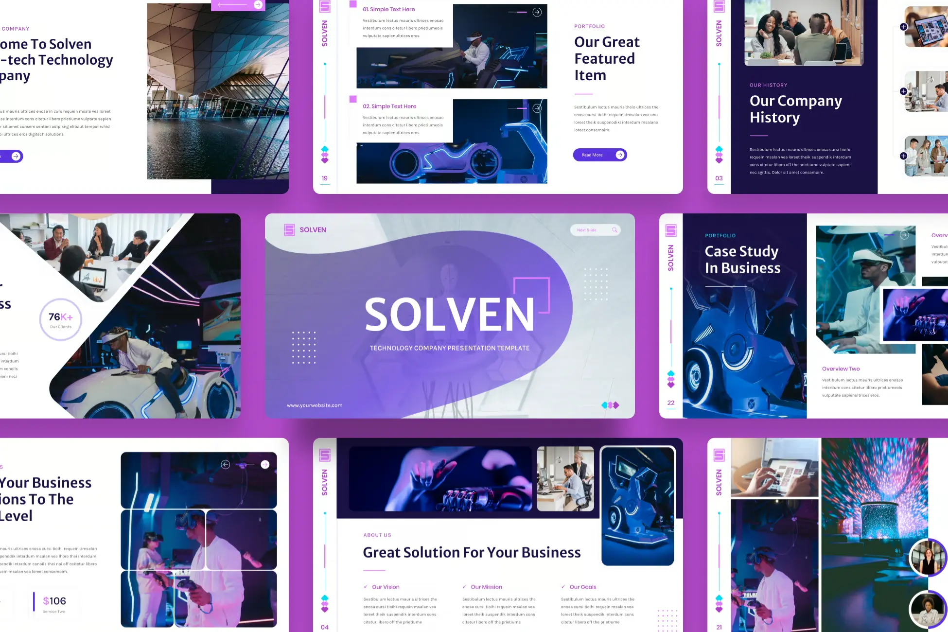 olven - Technology Company PowerPoint Template