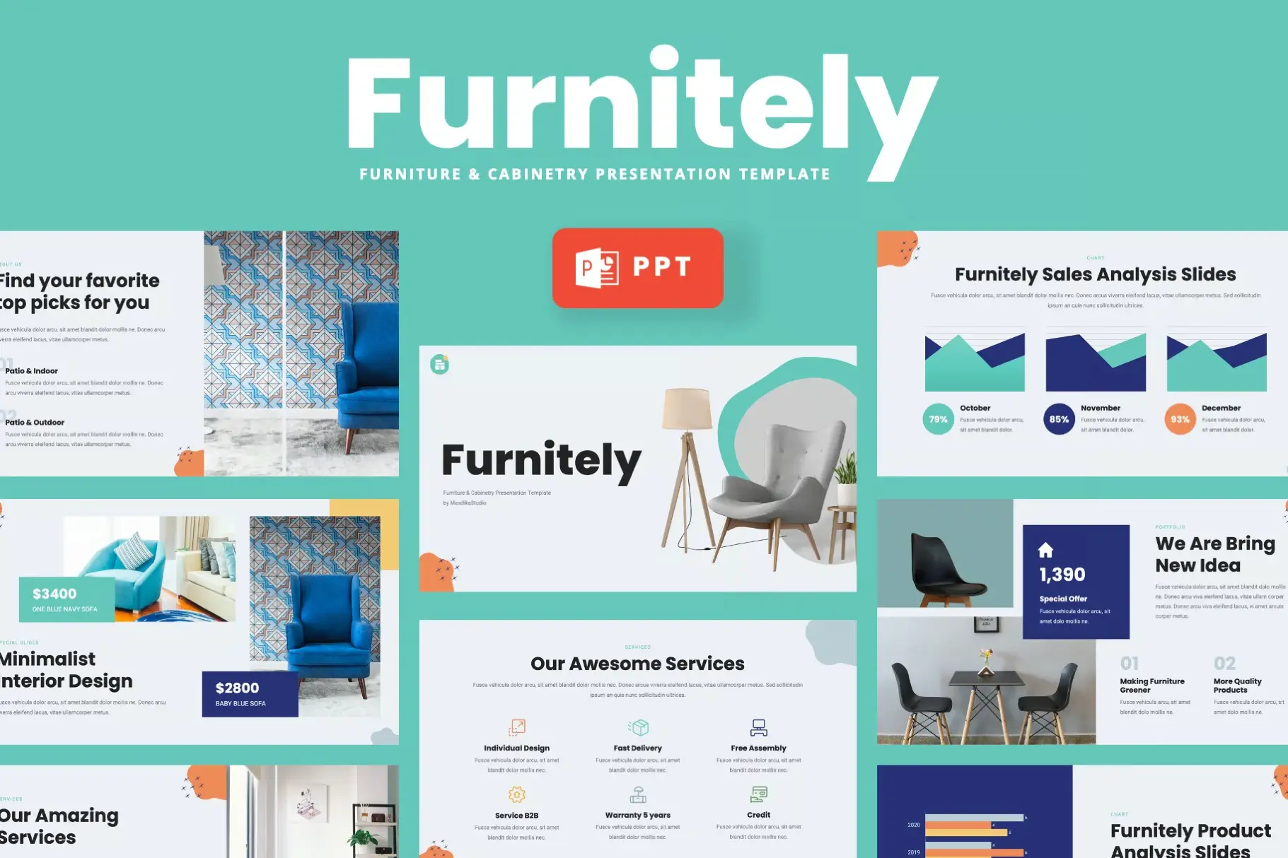 Furnitely - Furniture Powerpoint Template