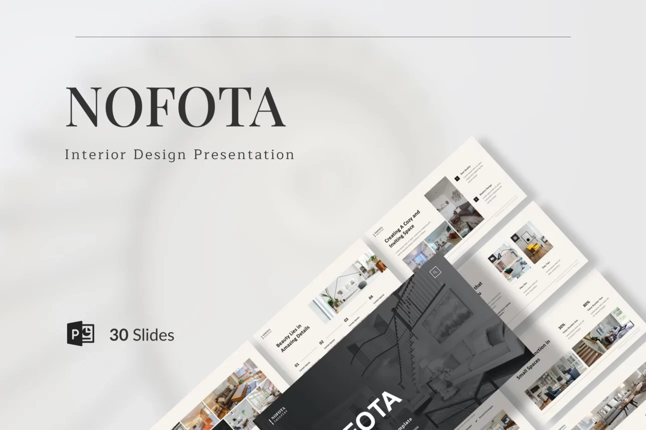 Nofota - Interior Design Presentation PowerPoint