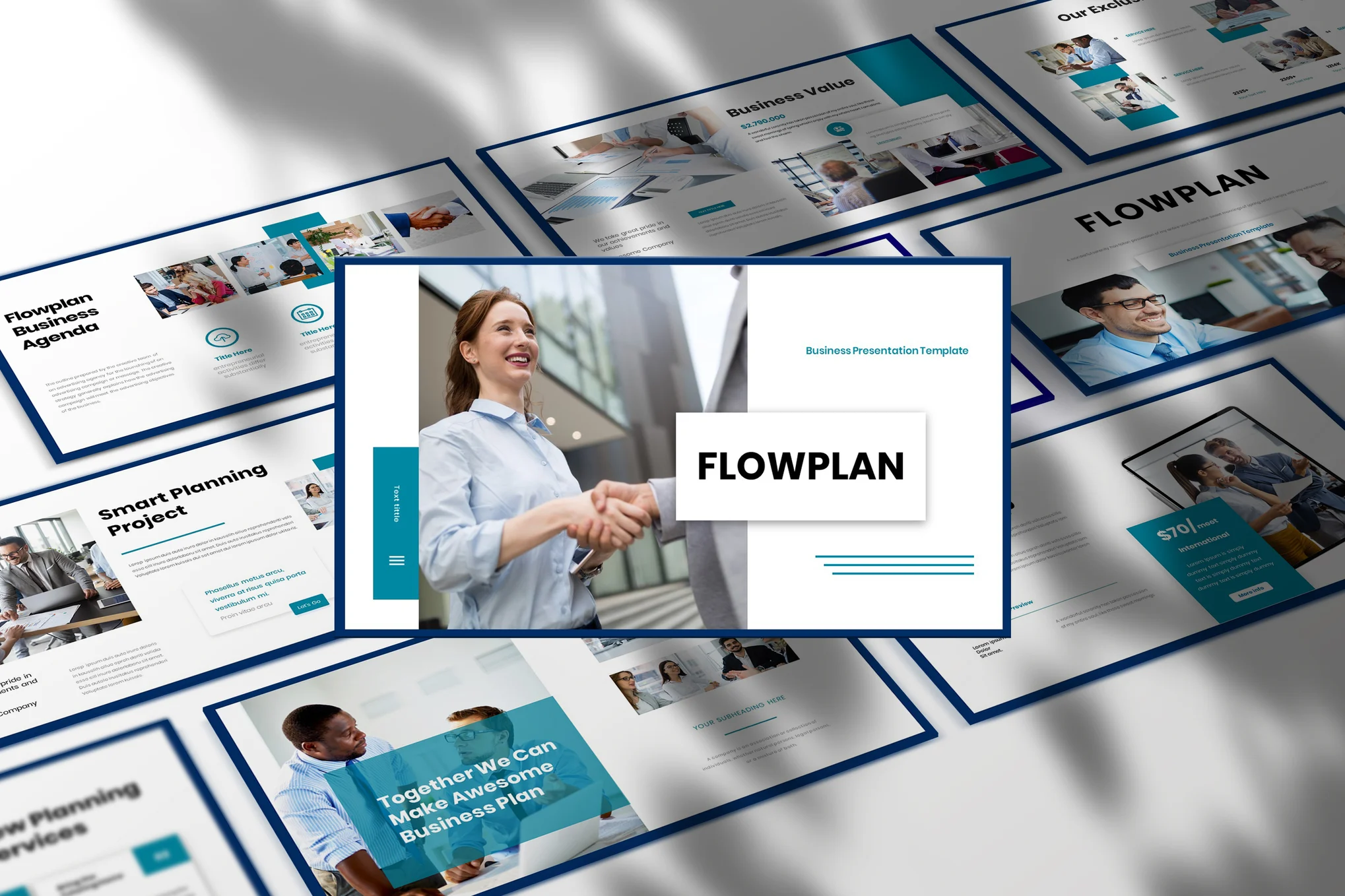 Flowplan Business Presentation PowerPoint Template