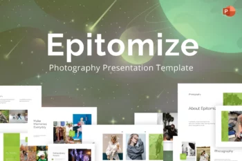 Epitomize Green Photography PowerPoint Template