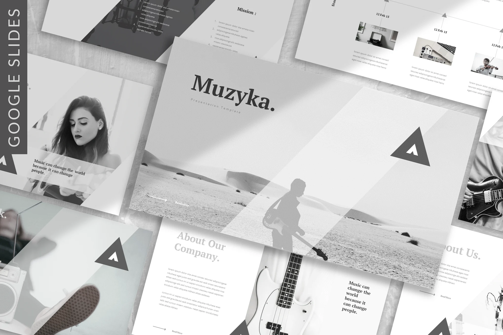 Muzyka - Music Google Slide Template