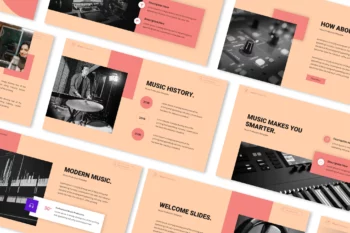 Music Production Powerpoint Presentation Template