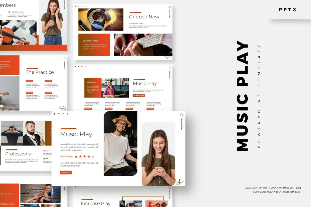 Music Play - Powerpoint Template