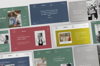 Colour Book Minimalist Powerpoint Presentation Tem