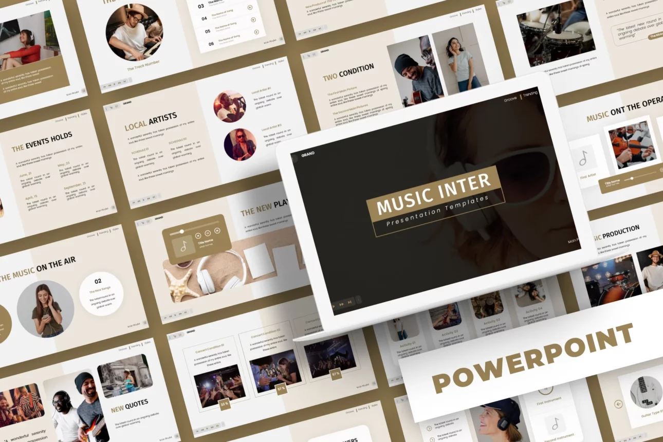 181 Music Inter - Powerpoint Template