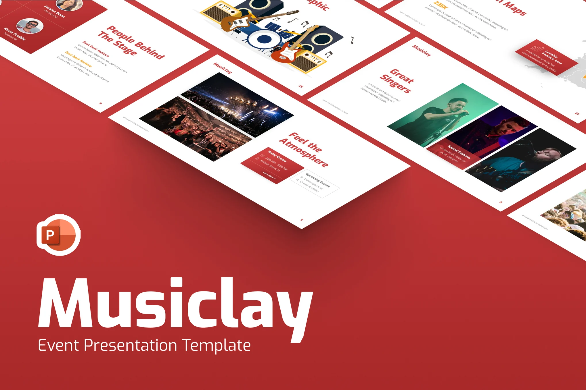 Musiclay Event Music Powerpoint Template