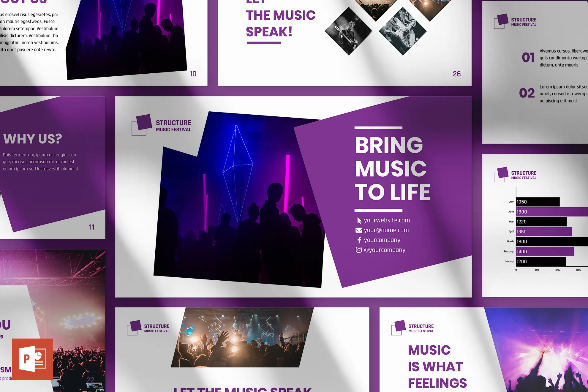 Music Festival PowerPoint Presentation Template