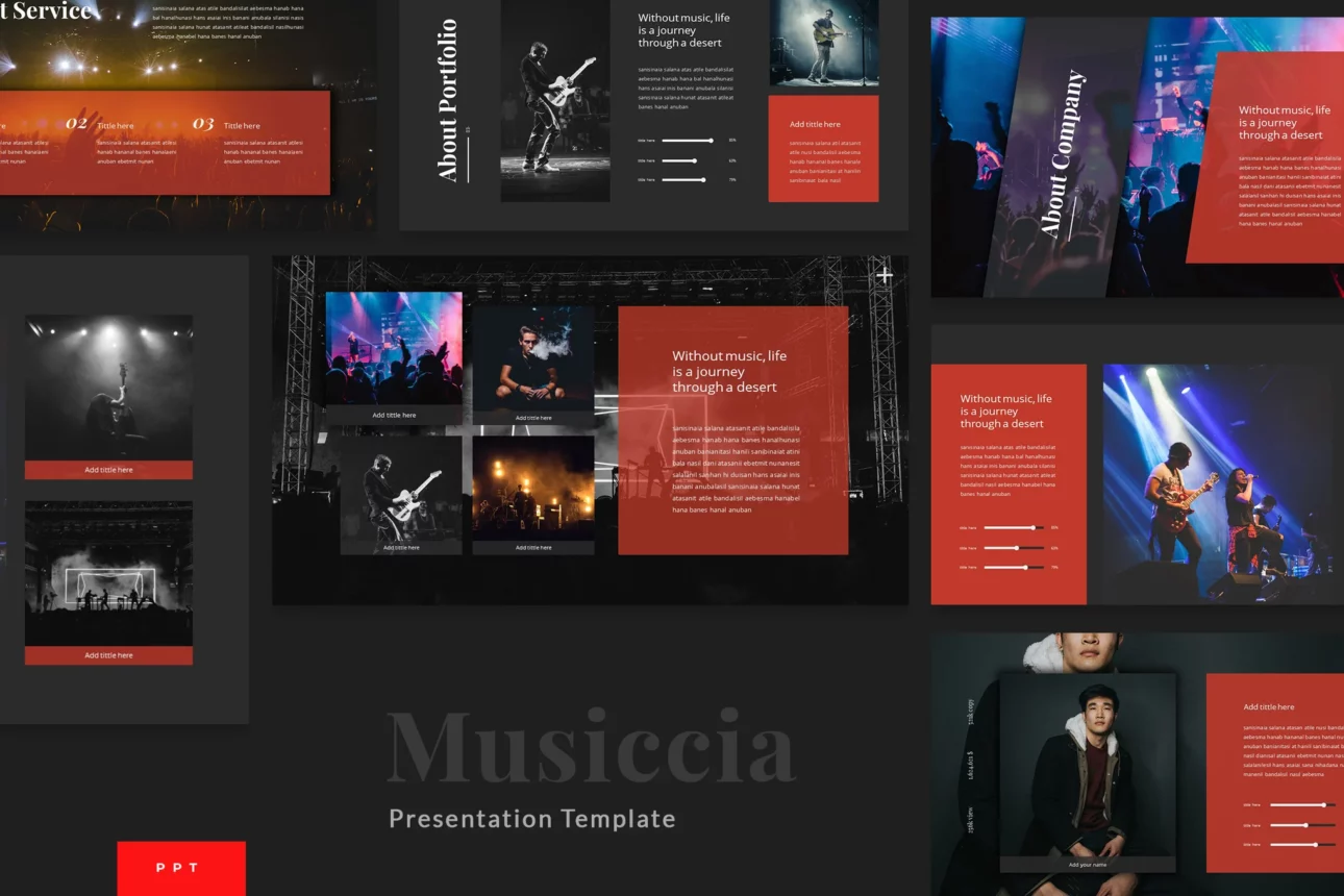 Musiccia - Music Performance Powerpoint Template