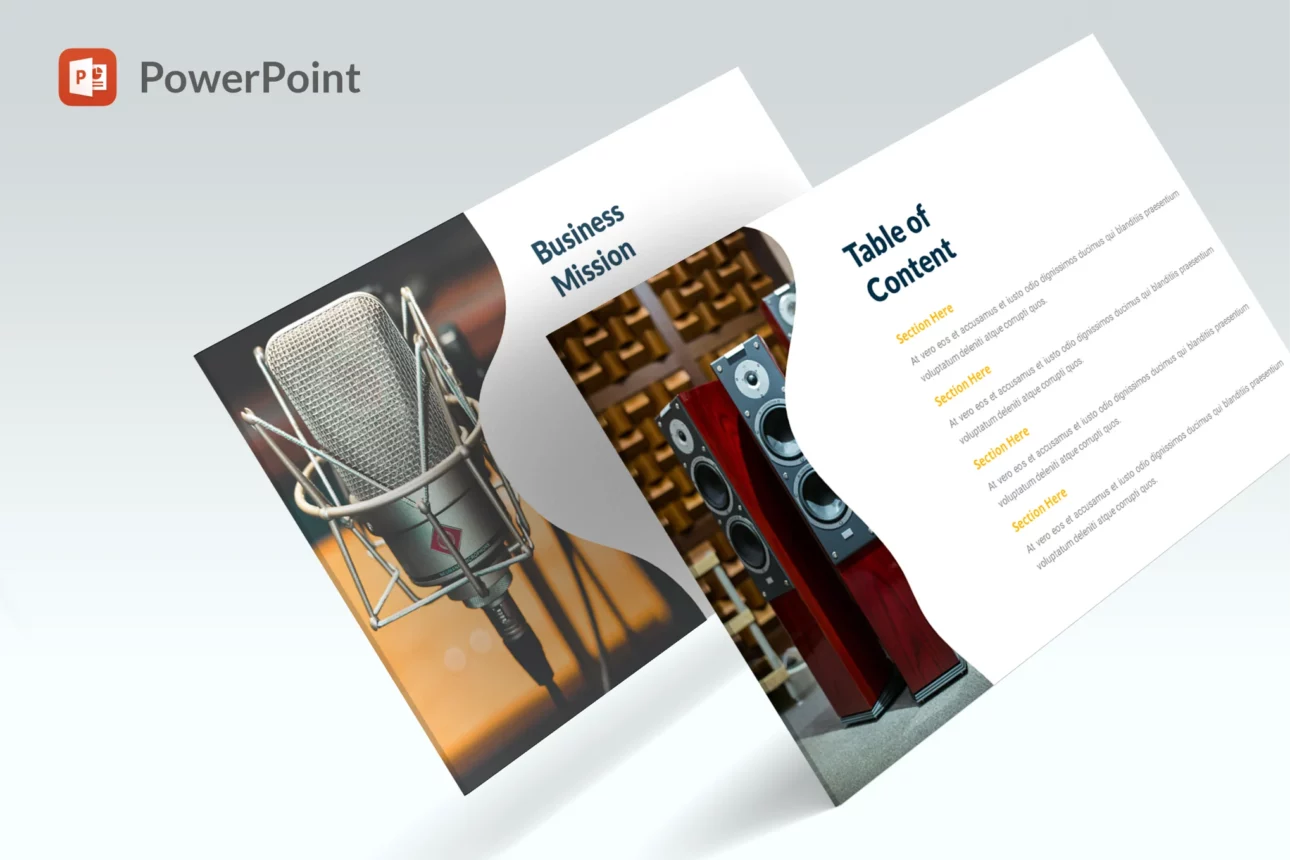 172 Music Audio PowerPoint Template