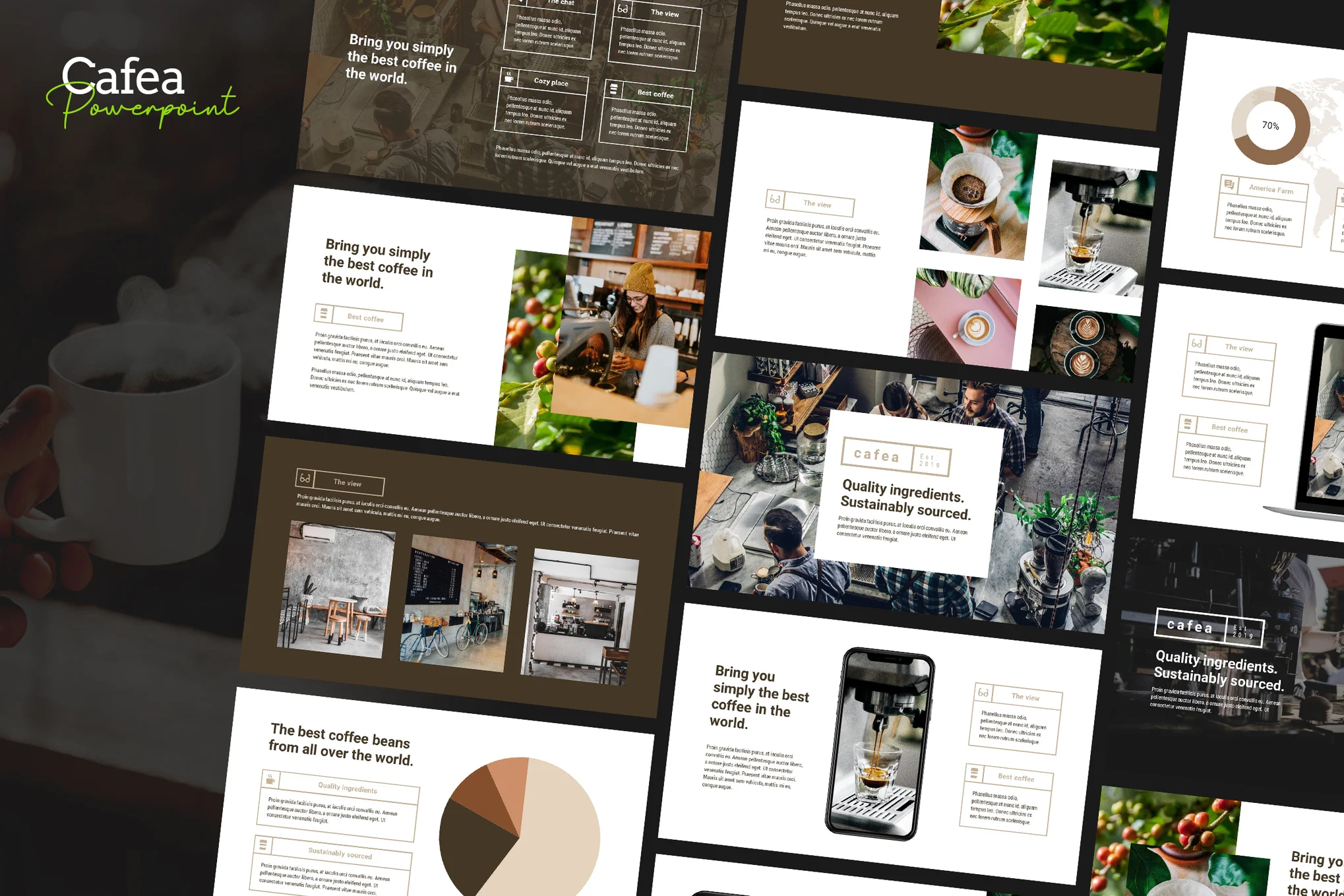Cafea - Cafe & Culinary Powerpoint Template
