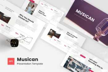 Musican - Music Organizer & Studio PowerPoint Temp