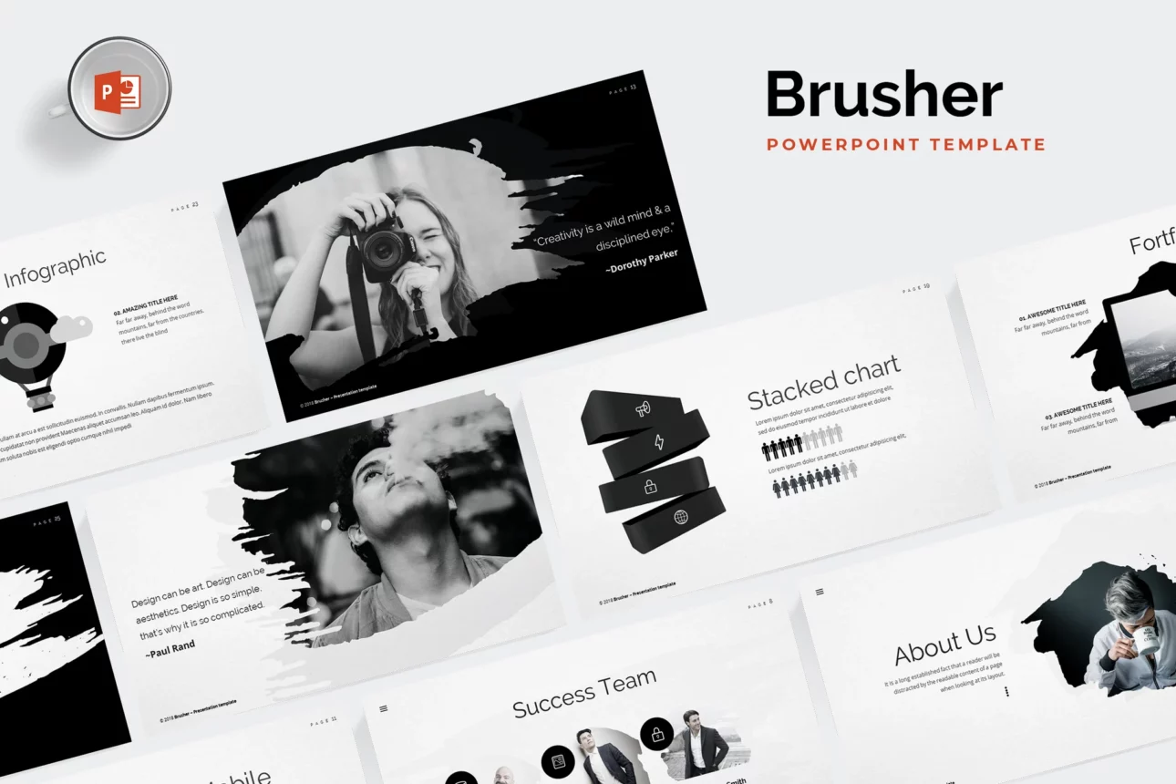 23 Brusher Powerpoint Template