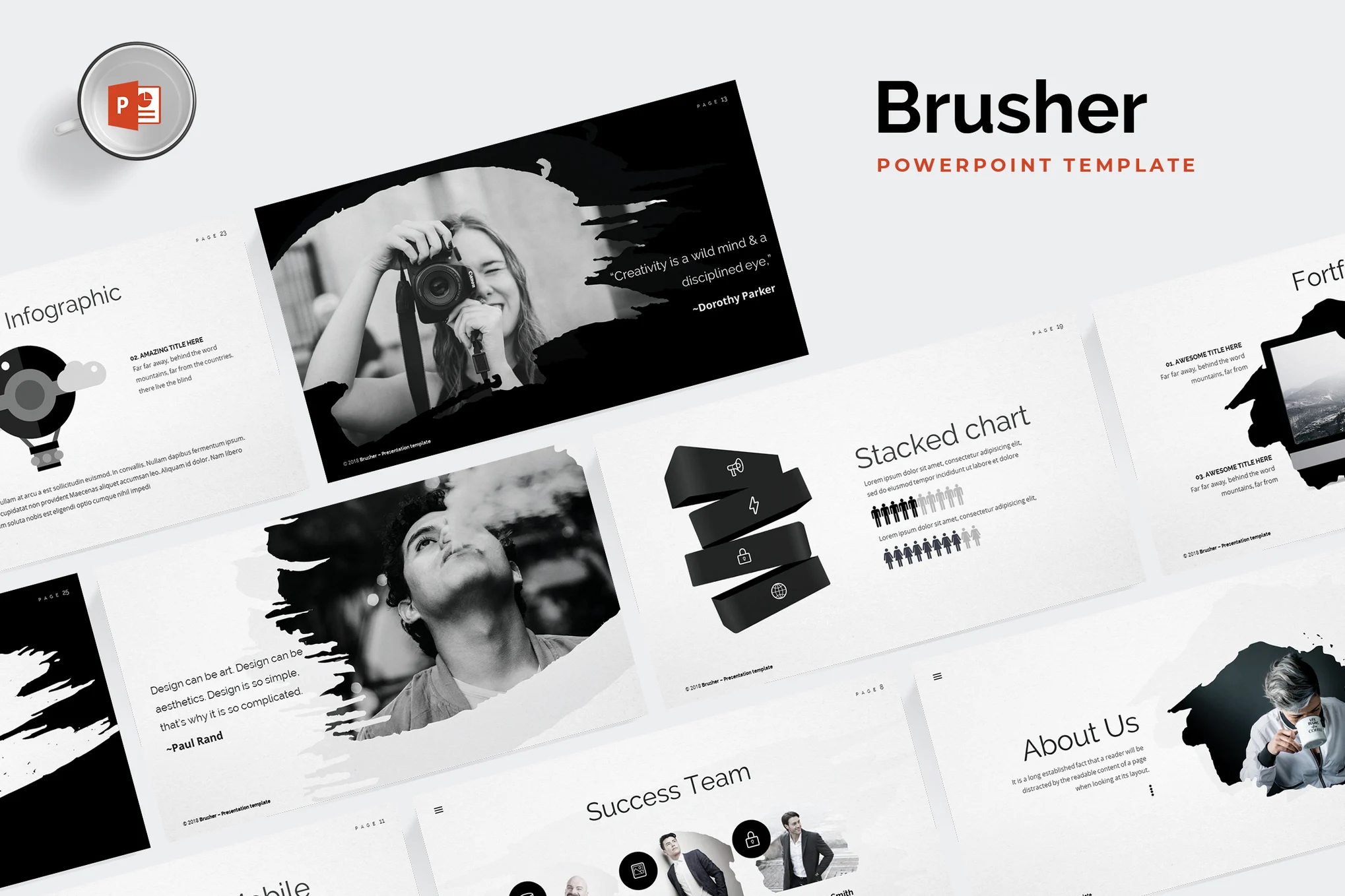 23 Brusher Powerpoint Template
