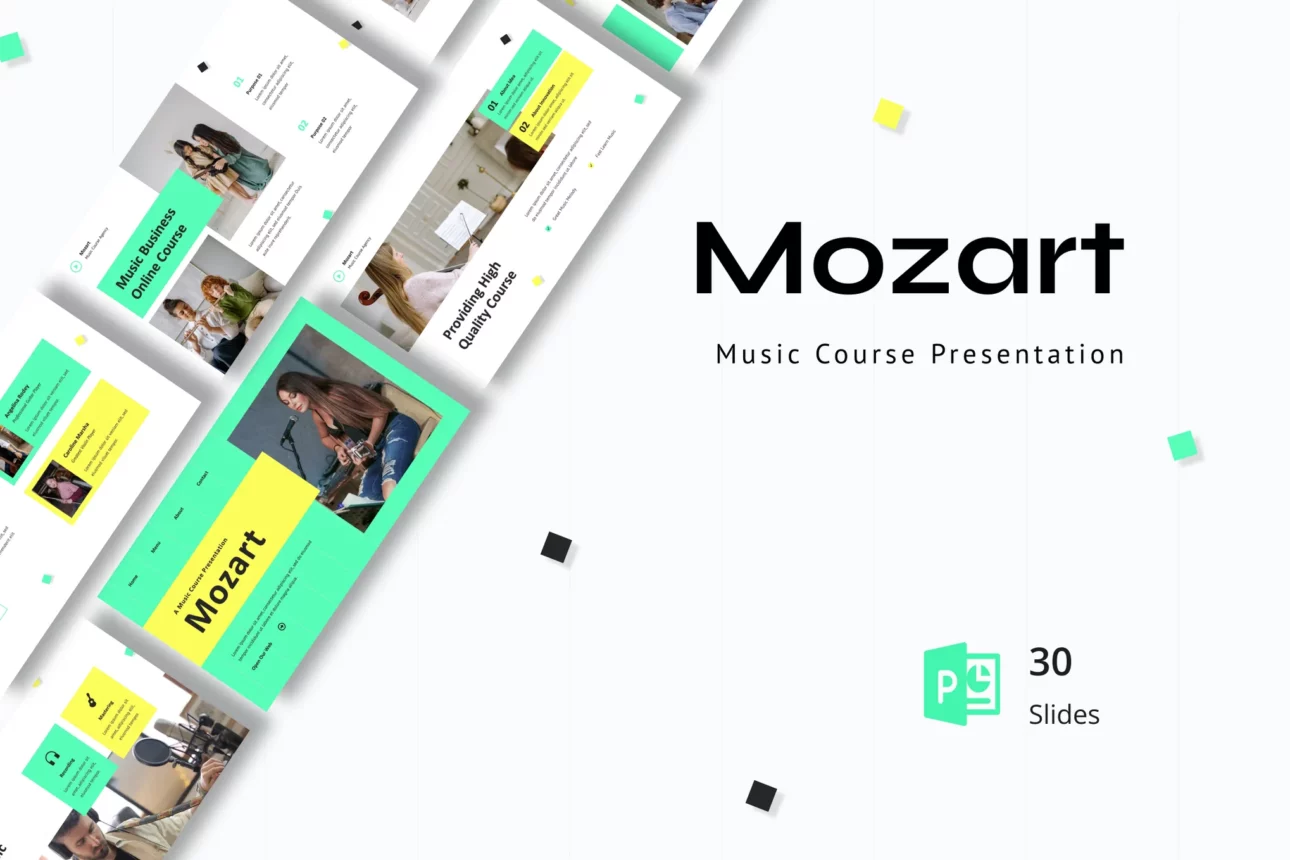 Mozart - Music Course Presentation PowerPoint