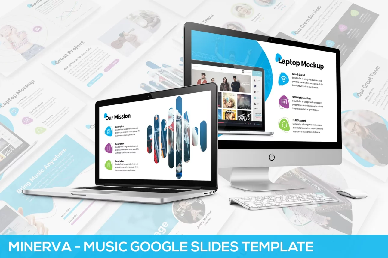 155 Minerva - Music Google Slides Presentation