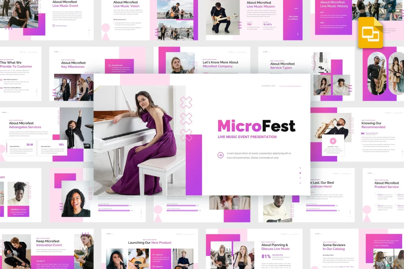 Microfest - Live Music Event Google Slides