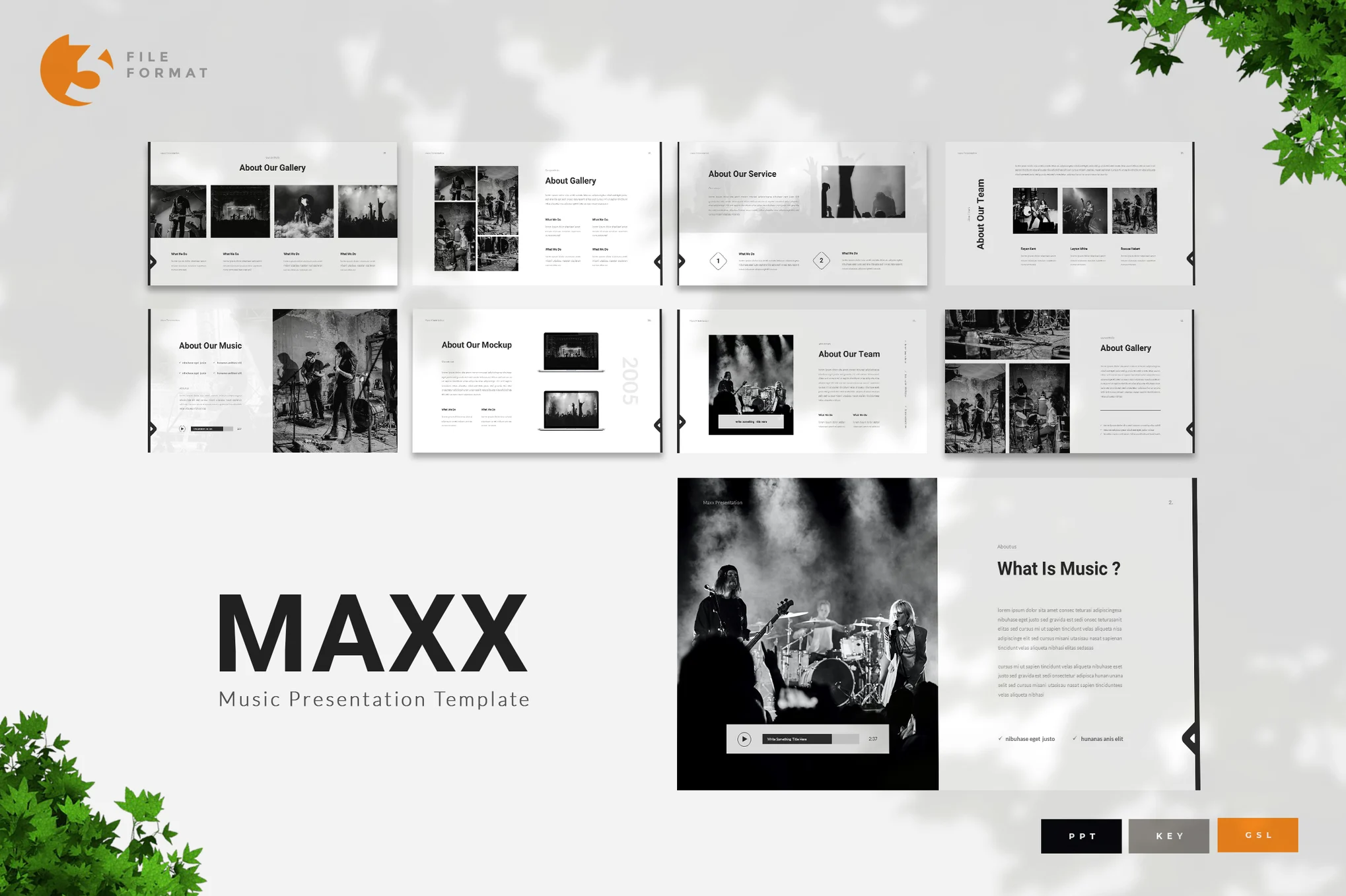 Maxx - Music Presentation Template