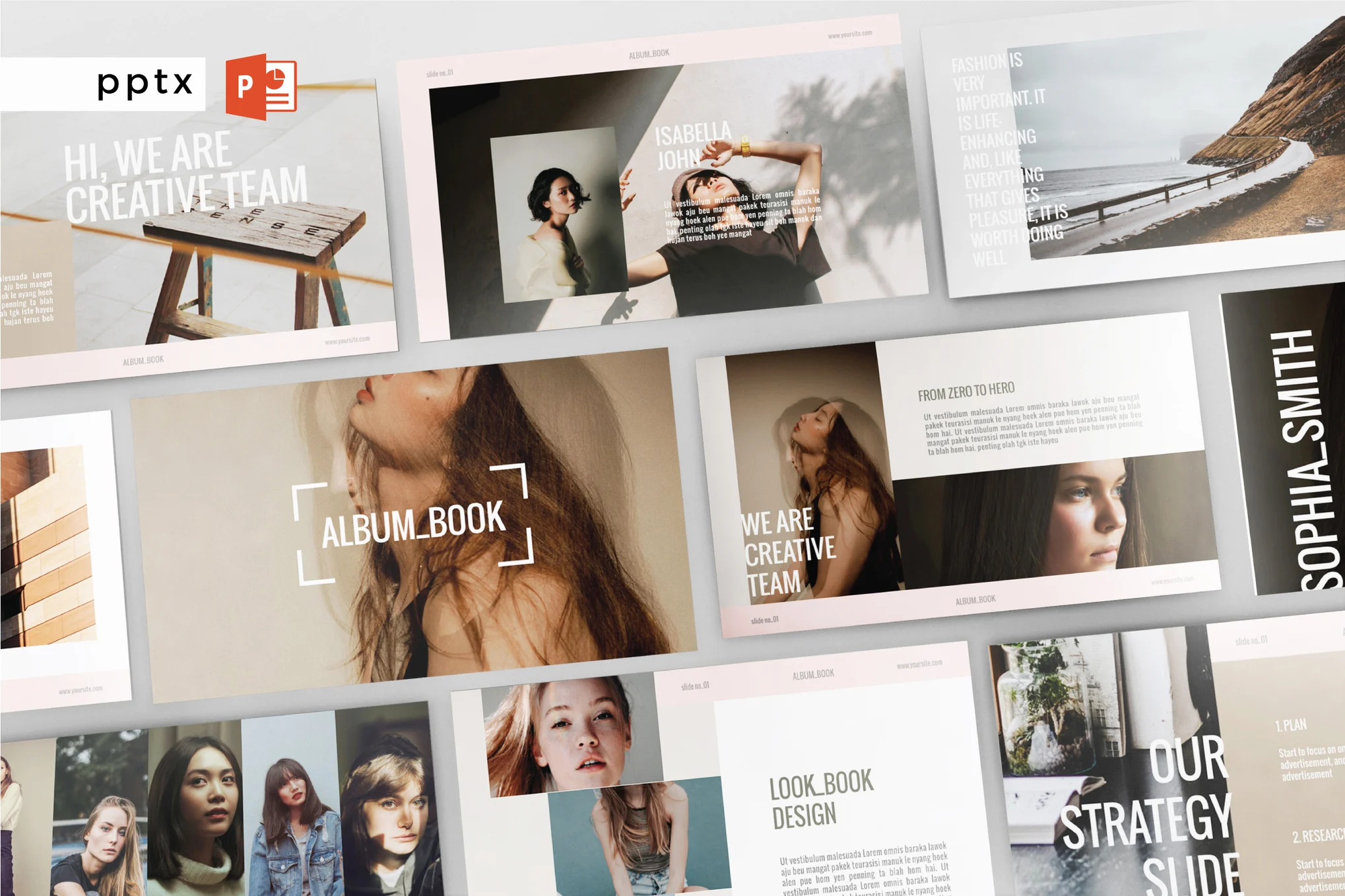 4 ALBUM BOOK - Multipurpose Powerpoint V150