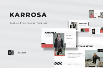 Karrosa - Fashion Presentation Template PowerPoint