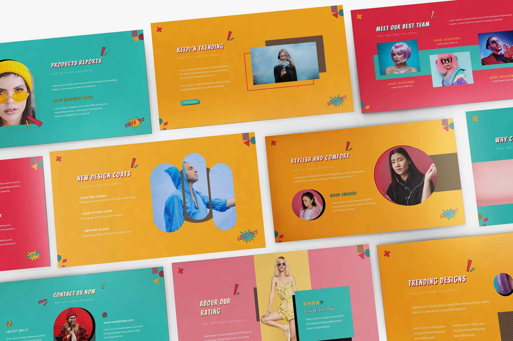 Hit & Pop Powerpoint Template