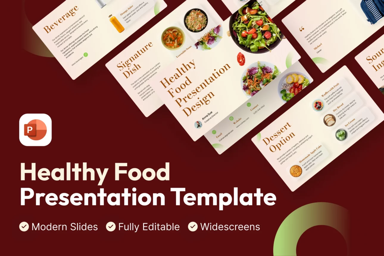 127 Healthy Food PowerPoint Template