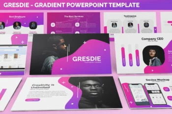 Gresdie - Gradient Abstract Powerpoint Template