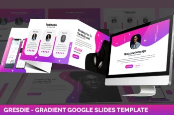 Gresdie - Gradient Abstract Google Slides Template