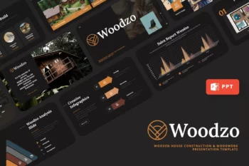 Woodzo - Wooden House Powerpoint Template