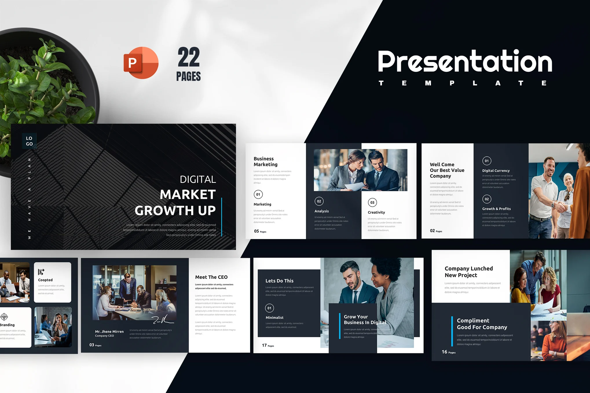 Wind Business PowerPoint Presentation Template