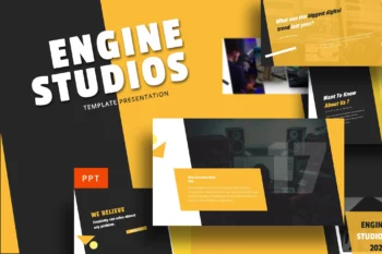 Engine Studio - Music Powerpoint Template