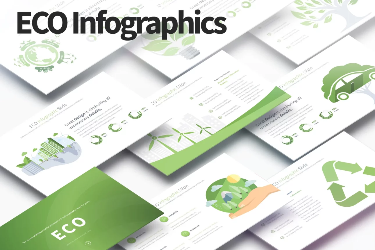 90 ECO - PowerPoint Infographics Slides