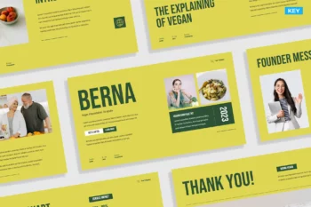 Creative Yellow Green Vegan Helathy Food 023