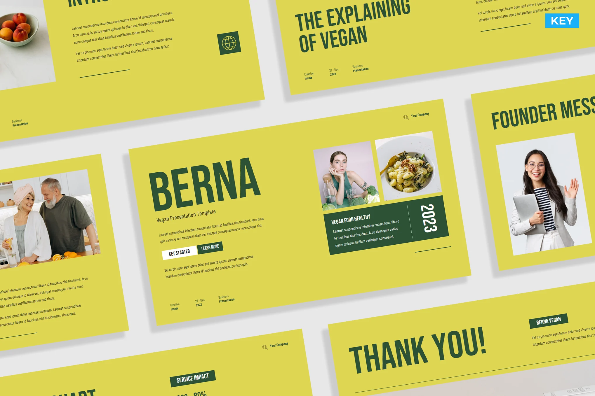 Creative Yellow Green Vegan Helathy Food 023