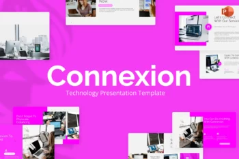 Connexion Purple Technology PowerPoint Template