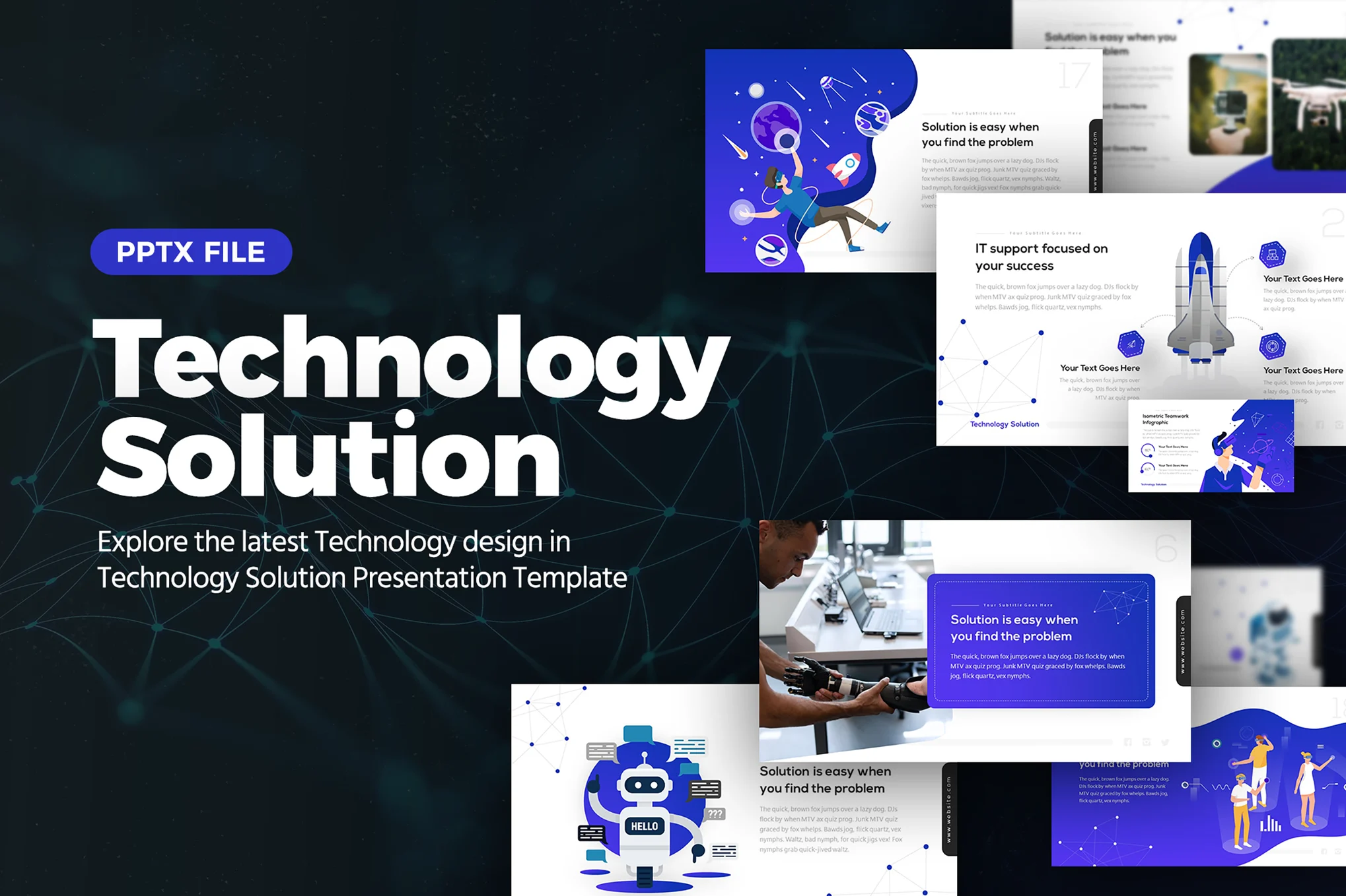 Technology Solution Powerpoint Template
