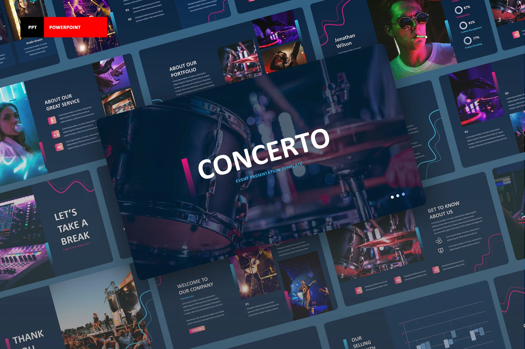 Concerto - Event Powerpoint Template