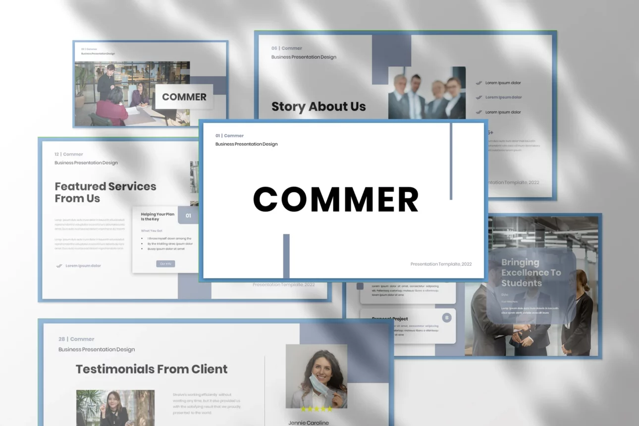Commer - Business Presentation PowerPoint Template