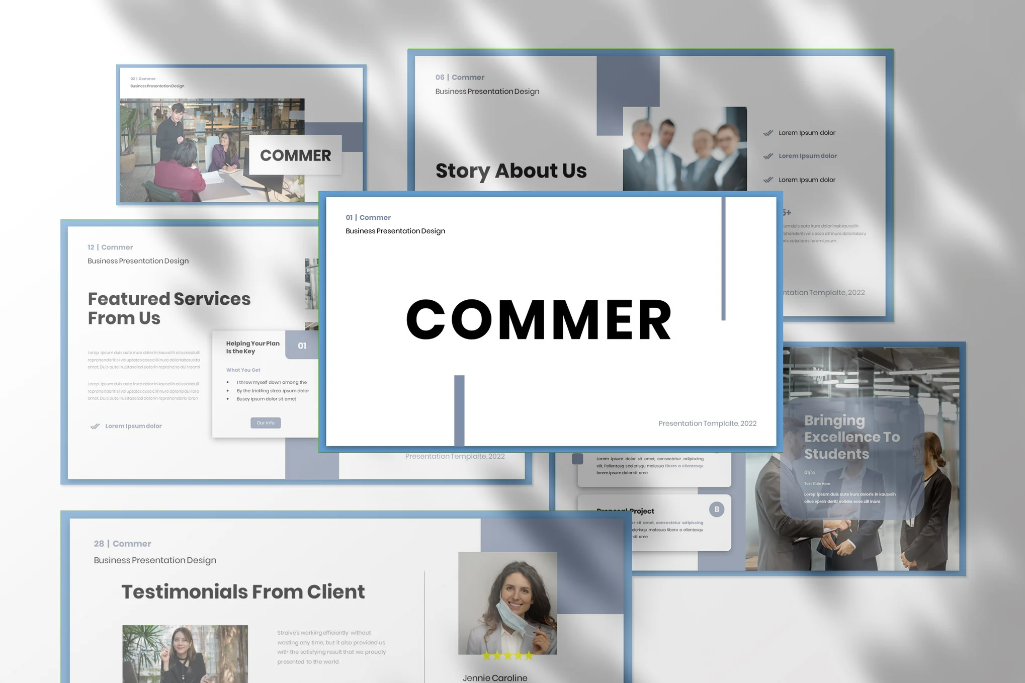Commer - Business Presentation PowerPoint Template