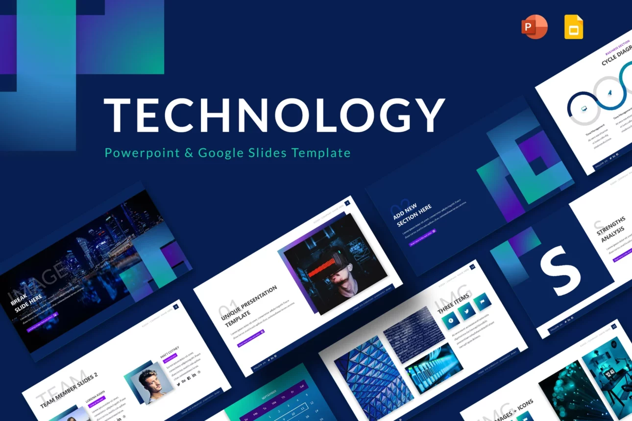 Technology Powerpoint & Google Slides Template