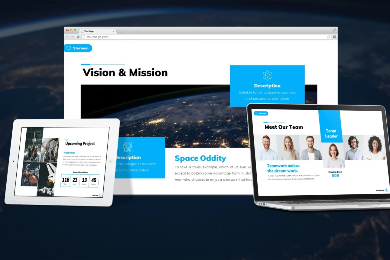 Starman - Technology Google Slides Template