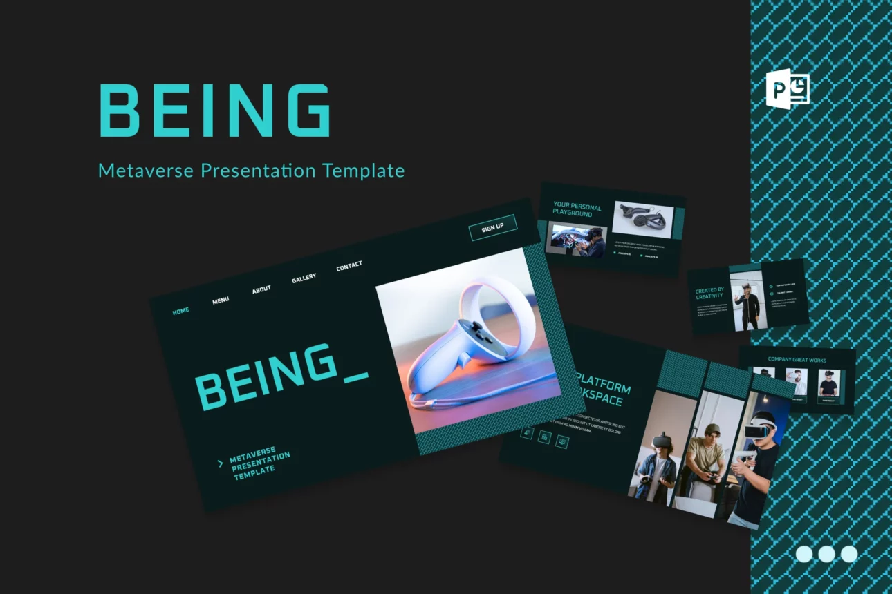 32 Being - Metaverse Presentation Template PowerPoint