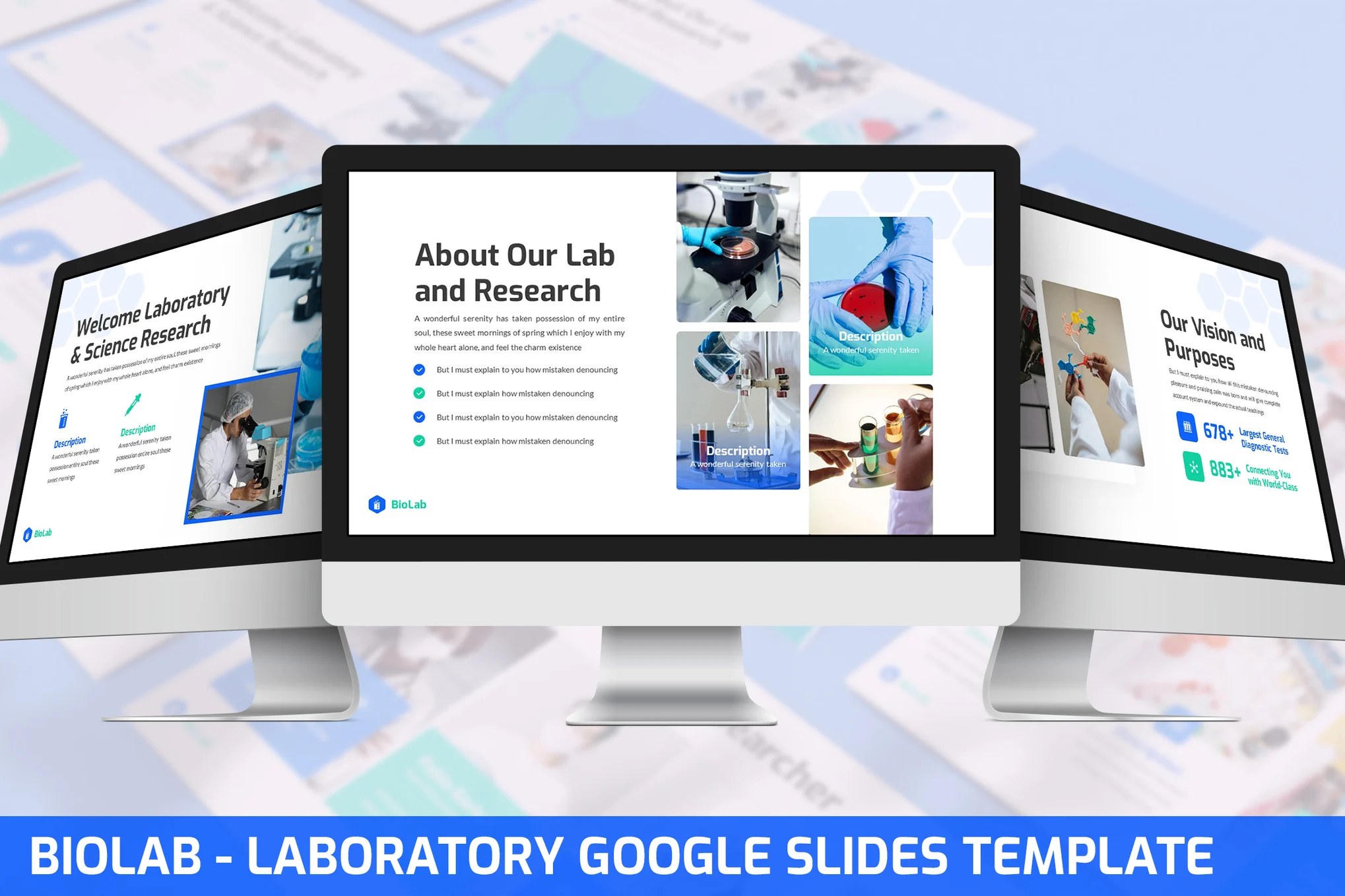 33 Biolab - Laboratory Google Slides Template